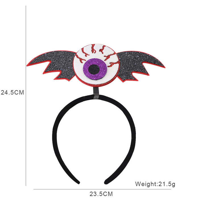 Wholesale Headband With  Bat And Pumpkin Decor Chic Party Prop Hair Accessory