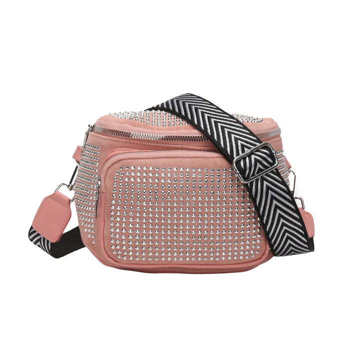 Wholesale PU Fashion Cross-body Diamond Small Square Shoulder Bag JDC-SD-ZhuoQin002