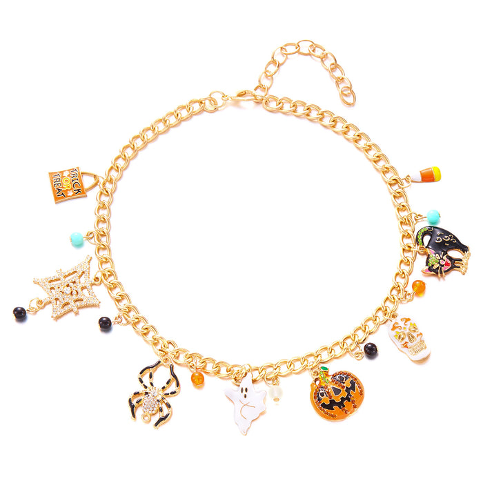 Wholesale Alloy Bracelet with Pumpkin Ghost Design Fashion Accessory Gift