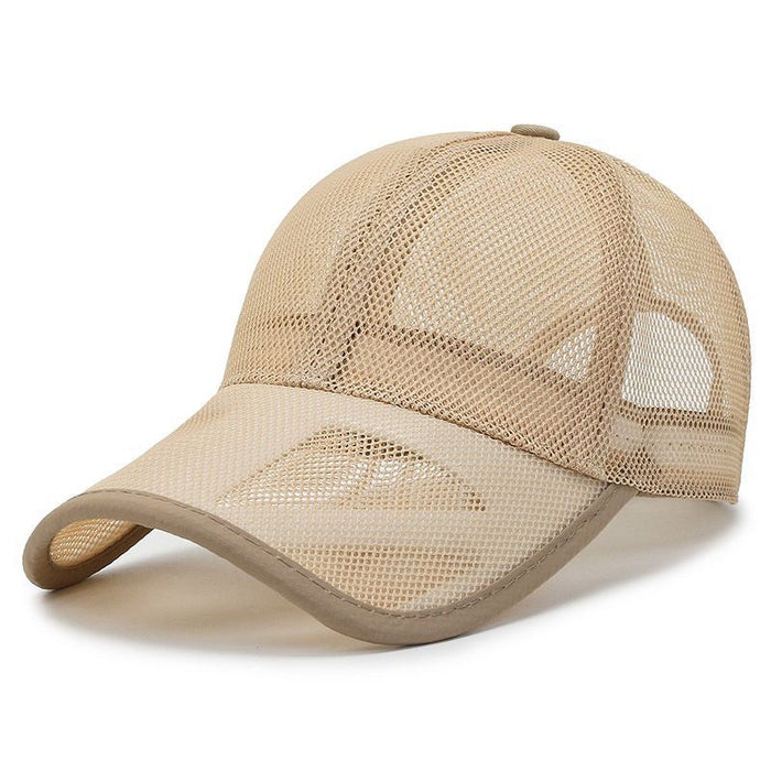 Wholesale Hollow eave baseball cap, sun hat, duckbill cap, breathable mesh cap