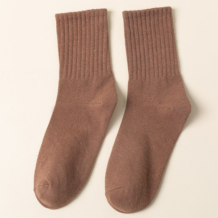 Wholesale New socks with vertical stripes, mid tube socks, sports cotton socks, trend