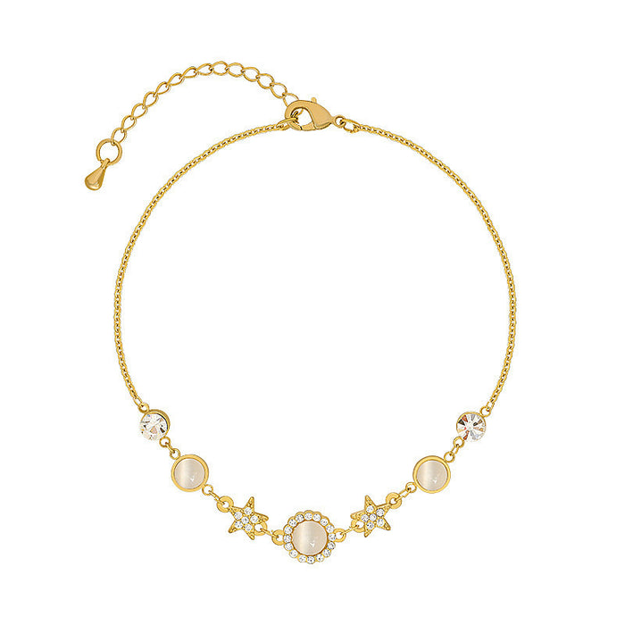 Wholesale Cat' s Eye Stone star bracelet jewelry student temperament