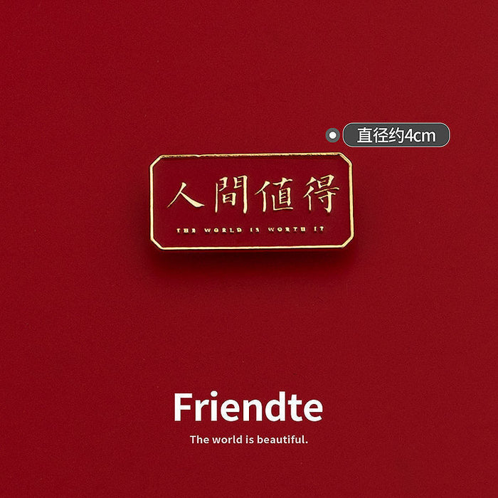 Wholesale Cute couple brooch badge, student bag, clothing accessory