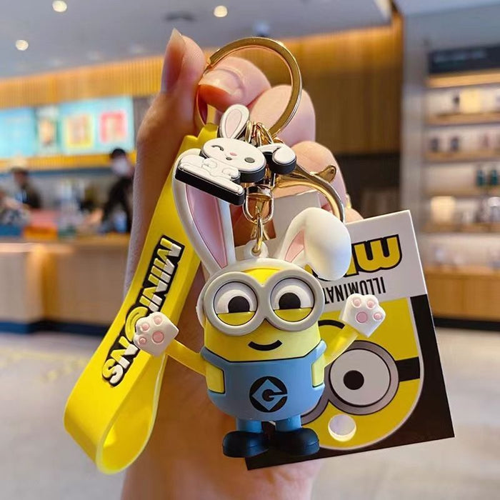 Wholesale  Cute Cartoon Silicone Keychain Doll Car Keychain Pendant
