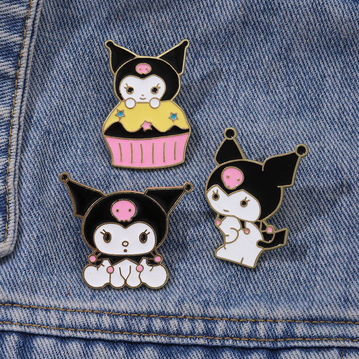 Wholesale Cute cartoon metal badge backpack pendant gift jewelry accessories