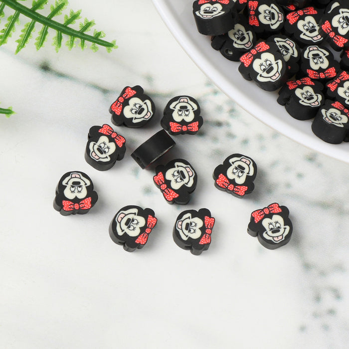 Wholesale 100PCS Polymer Clay Cartoon Loose Beads JDC-BDS-LiuXia019