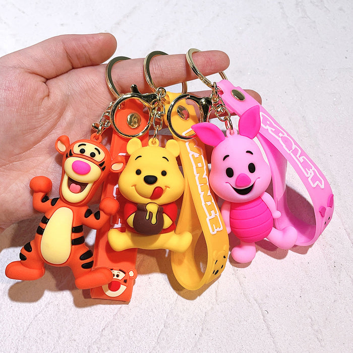 Wholesale Cartoon doll keychain,  cute bag charm,  silicone