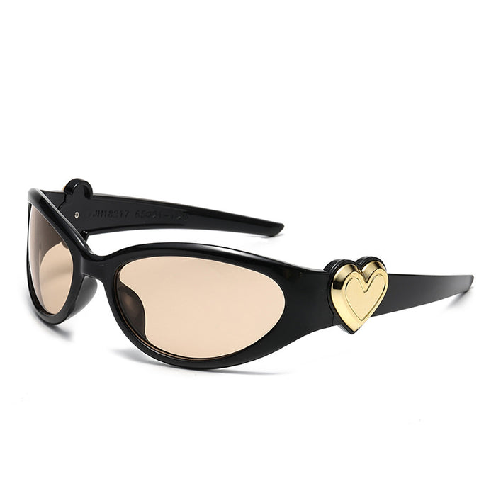 Wholesale Love Sunglasses Millennium Style Peach Heart Spicy Girl Glasses Sunglasses
