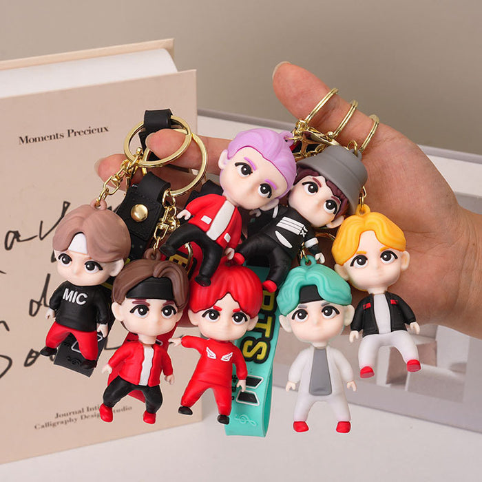 Wholesale Cartoon PVC Member Keychain Charm Bag Accessory MOQ≥2
