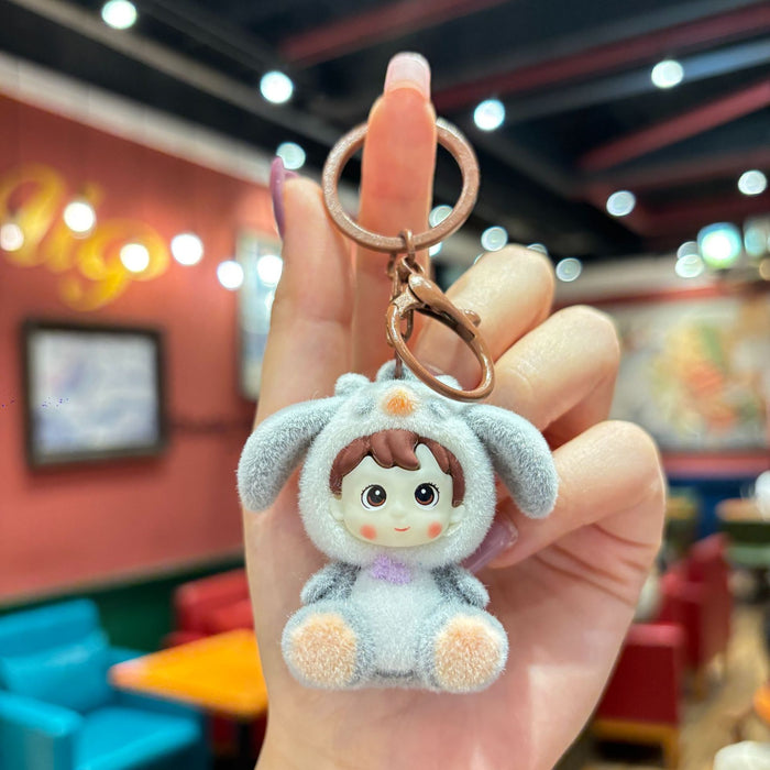 Wholesale Cute Flower Blossom Demon Special Bright Keychain Student Backpack Hanging Couple Car Key Chain Small Gift