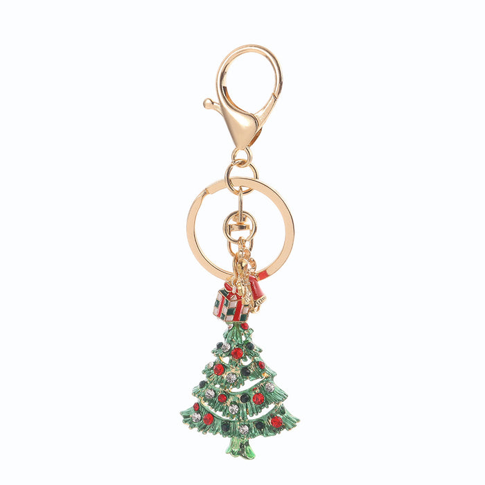 Wholesale Zinc Alloy Christmas Bells Keychain Bag Charm Gift MOQ≥2