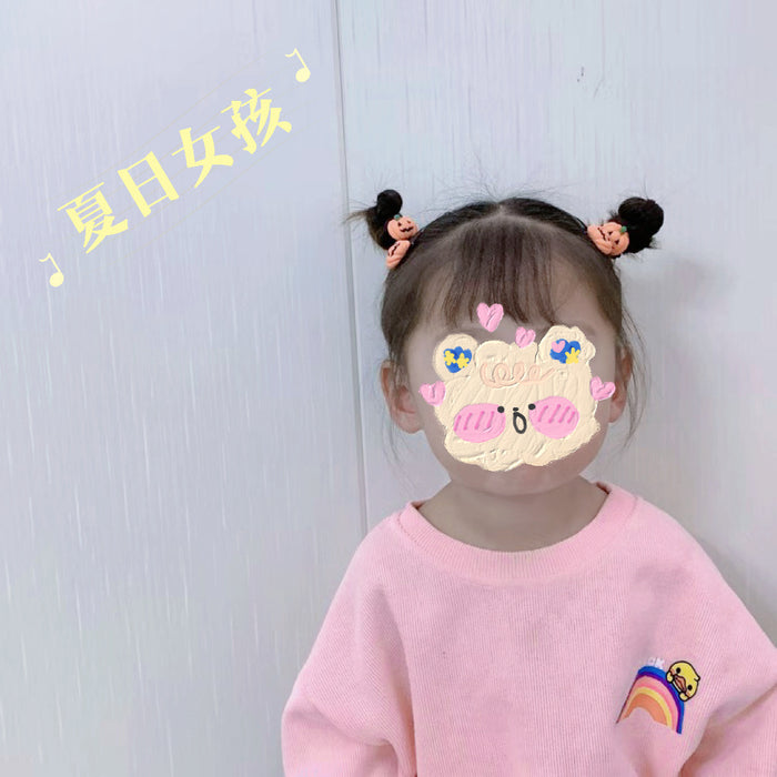 Wholesale Cute  pumpkin ghost children' s hair band Girls baby rubber band Girls hair accessories headband headdress suit