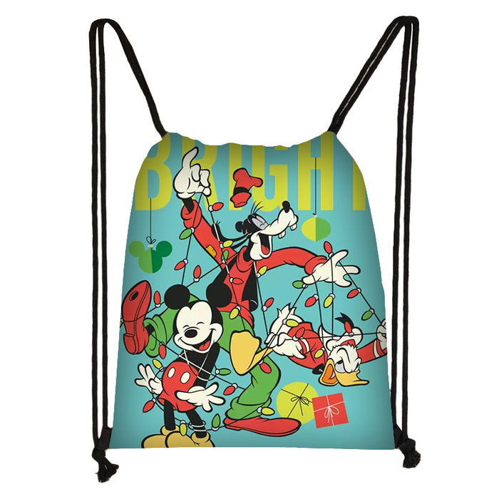 Wholesale Outdoor Portable Cute Cartoon Printed Drawstring Bag JDC-BP-Changs005