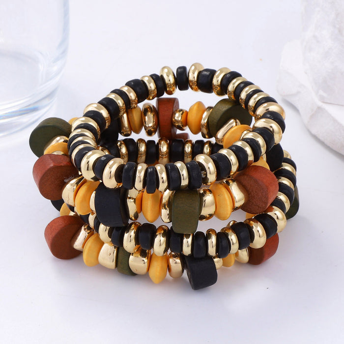 Wholesale Wooden Double-Layer Stacked Gravel Women's Suit