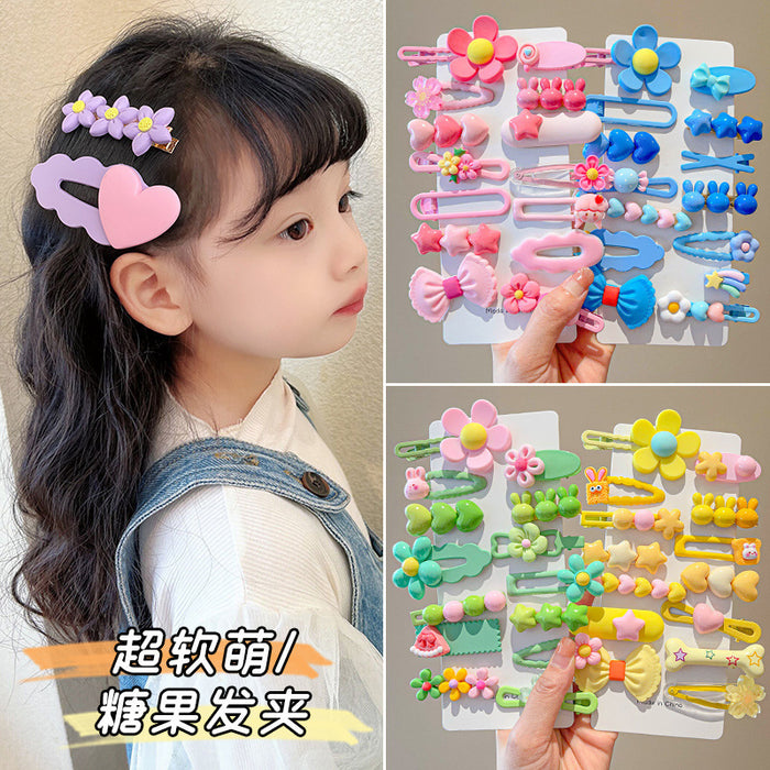 Wholesale 14pieces/pack Children's Hairpins Headdresses Girls Bangs Clip JDC-HC-DF008