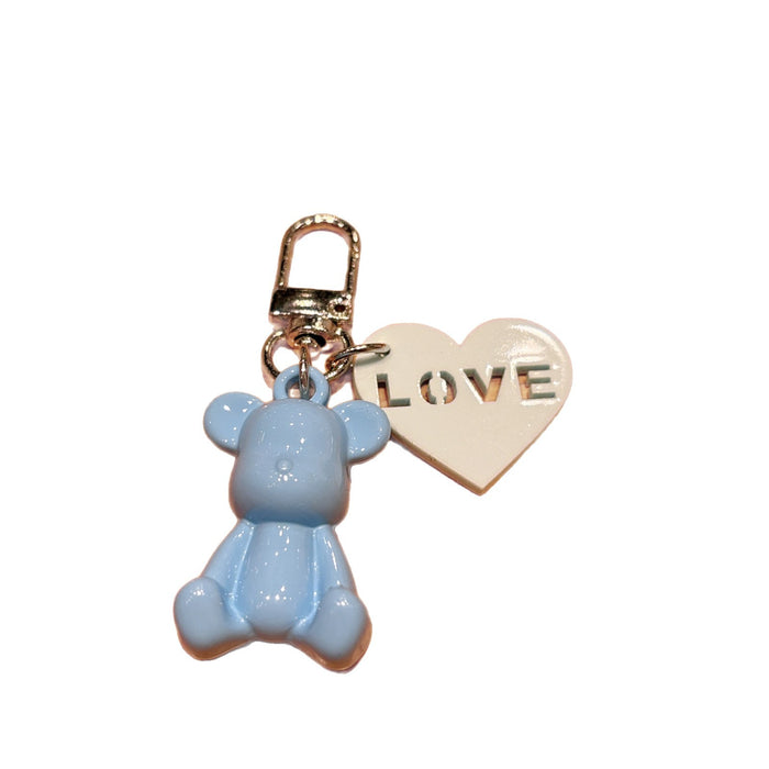 Wholesale Cartoon plated keychain DIY mobile pendant versatile hanging accessory small gift