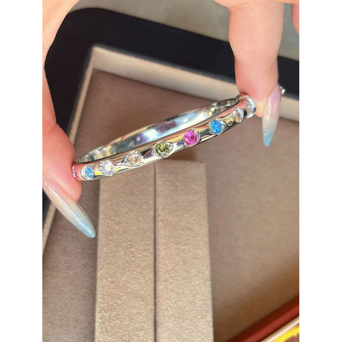 Wholesale Retro Colorful Dopamine Bracelet Rings set