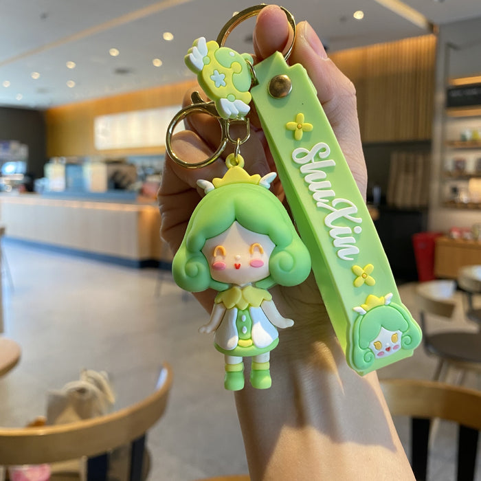 Wholesale Cartoon Doll Silicone Keychain JDC-KC-MingT067