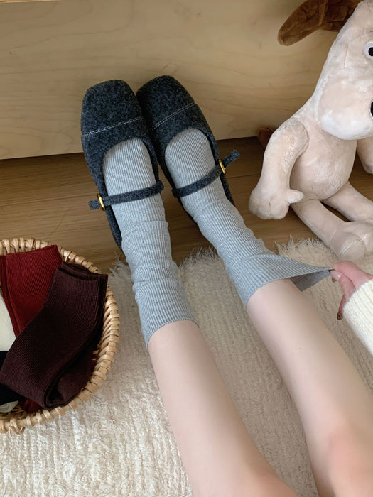 Wholesale Socks, mid tube, long tube, white pile socks, paired with small leather shoes