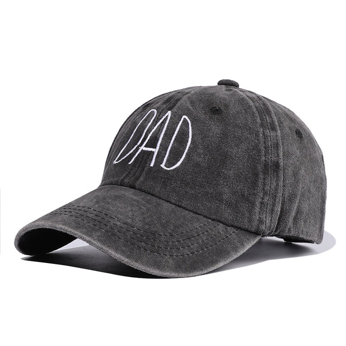 Wholesale Polyester Letters DAD MoM Embroidered Washed Distressed Baseball Cap JDC-FH-BDe005