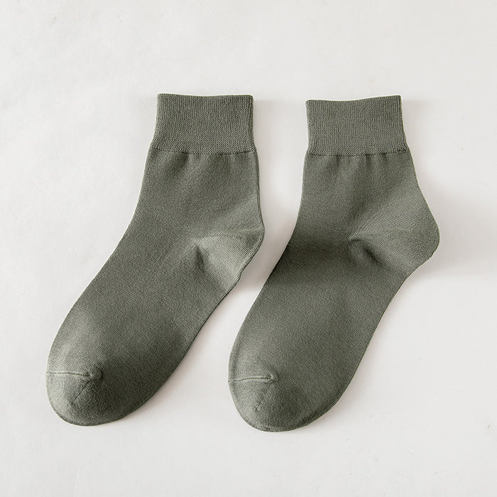 Wholesale Socks made of combed cotton, mid tube socks, comfortable and casual cotton socks