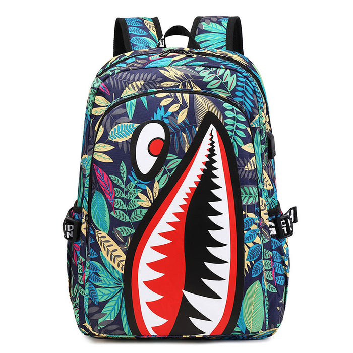 Wholesale Shark Personalized Pattern Printing Backpack Bags