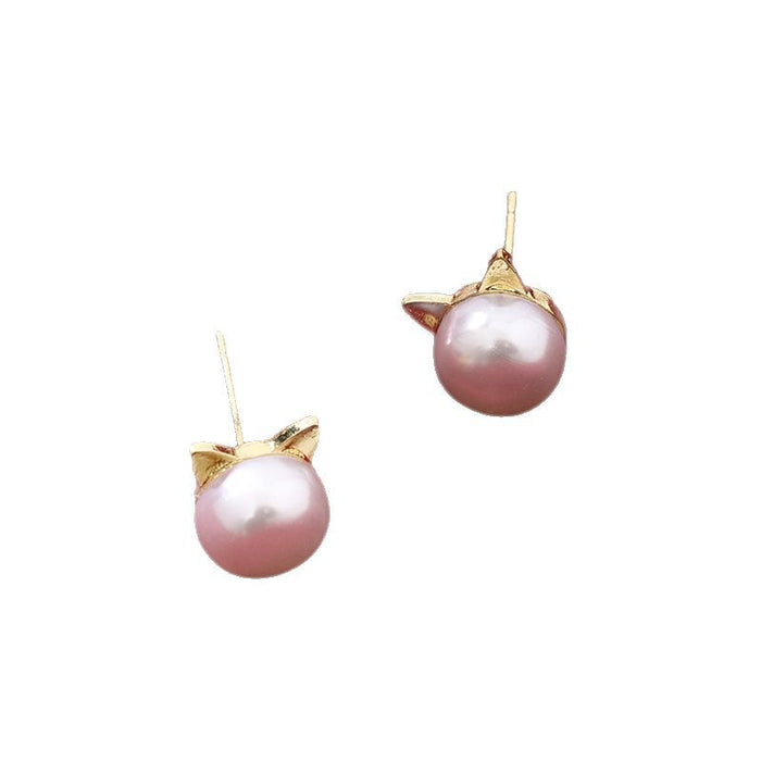 Wholesale Pearl earrings earrings, fashionable and versatile, cute and simple earrings