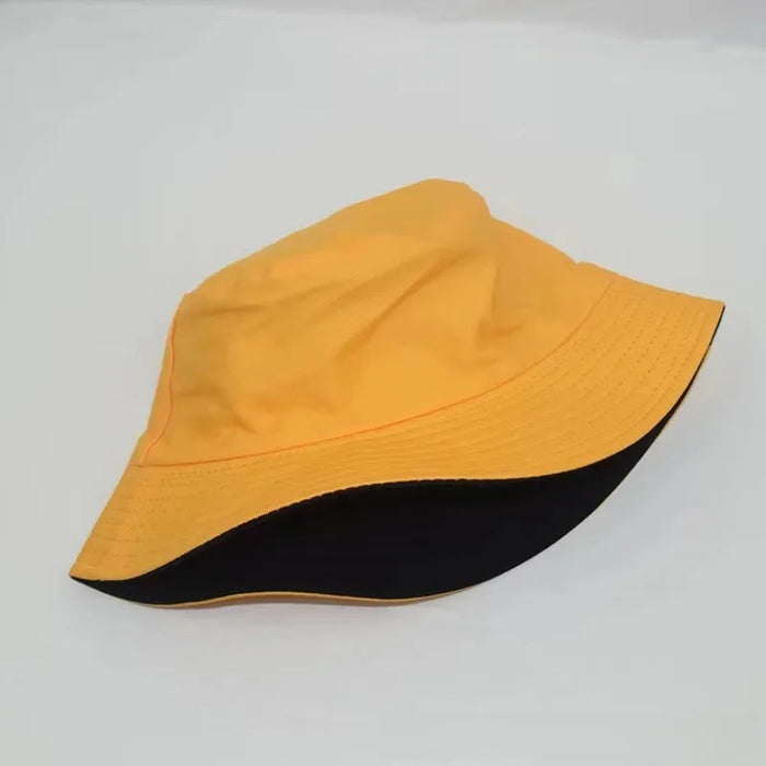 Wholesale Solid color double-sided fisherman hat versatile casual sunshade and sun protection basin hat