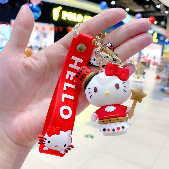 Wholesale Creative keychain cartoon car keychain book bag decoration