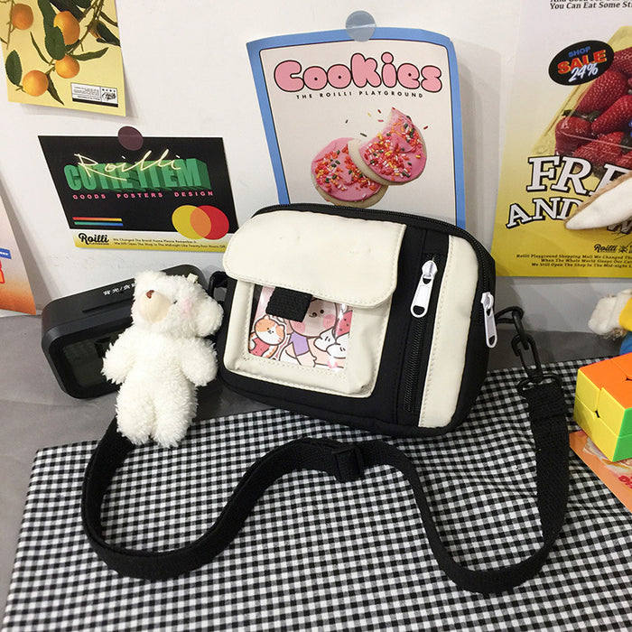 Wholesale Canvas bag, crossbody bag, artistic versatile, cute shoulder bag