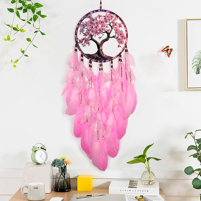 Wholesale Boutique Feather Dreamcatcher Wind Chime Wall Hanging Home Decor MOQ≥2