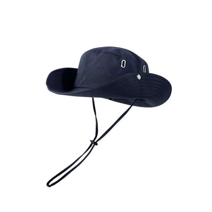 Wholesale Hat Drawstring Versatile Breathable Fisherman's Hat Sunshade and Sun Protection Large brimmed Sun Hat