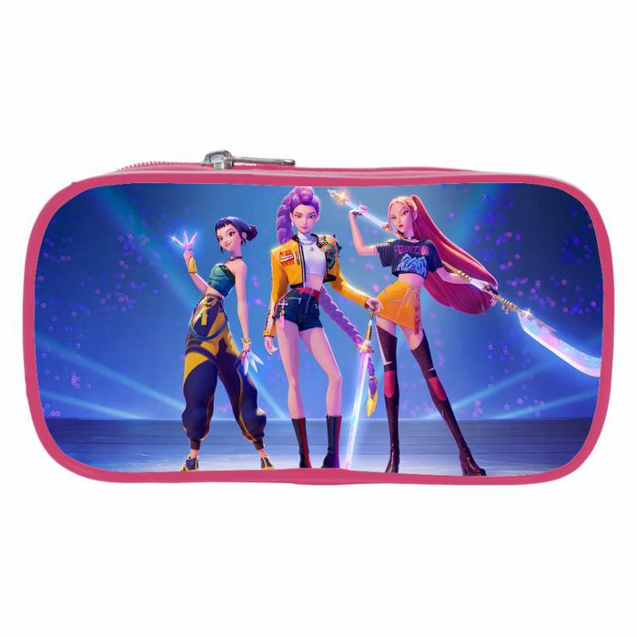 Wholesale DIY Elementary School Student Stationery Bag Pencil Case Pink Pen Bag