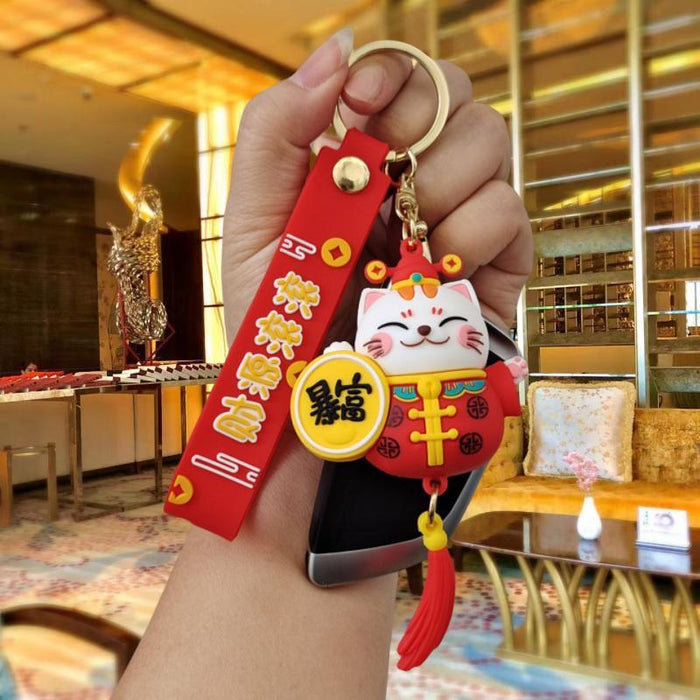 Wholesale Cartoon Silicone Doll Keychain JDC-KC-MingT039