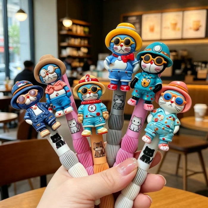 Wholesale Trendy Cartoon Cat Gel Pen 0. 5mm Cute Stationery