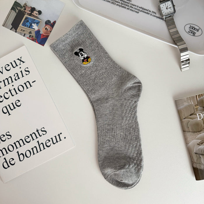 Wholesale Letter women's socks new embroidered socks cute stripes