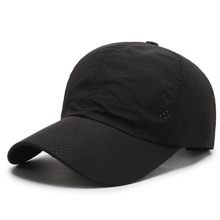 Wholesale Hat hollow baseball cap, sun protection and sunshade cap, breathable duckbill cap