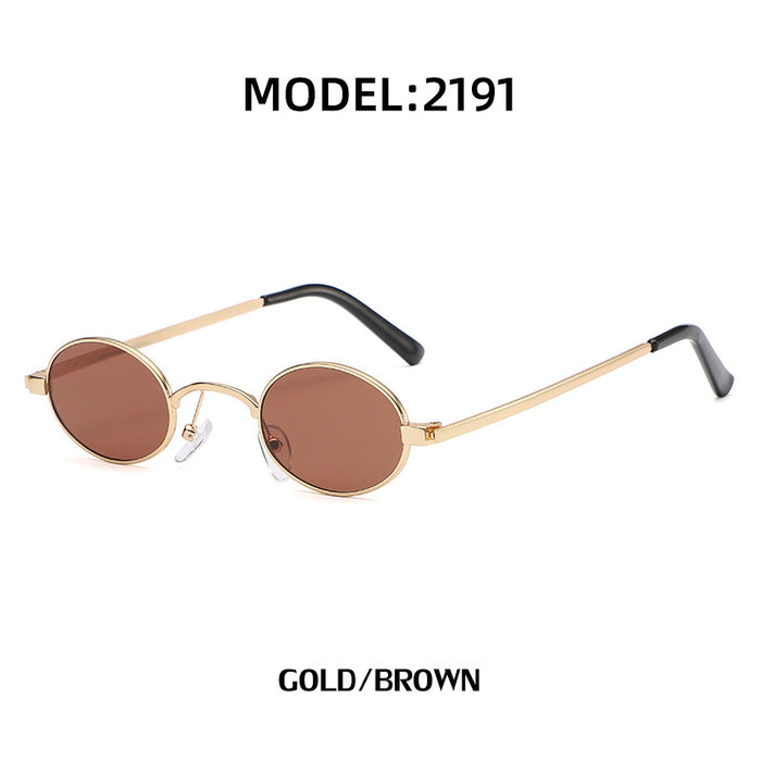 Wholesale Fashionable small frame steam retro round frame sunglasses
