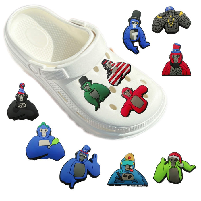 Wholesale Cave shoes, shoe buckles, cartoon cute PVC drip molded shoe flowers, detachable shoe accessories in stock