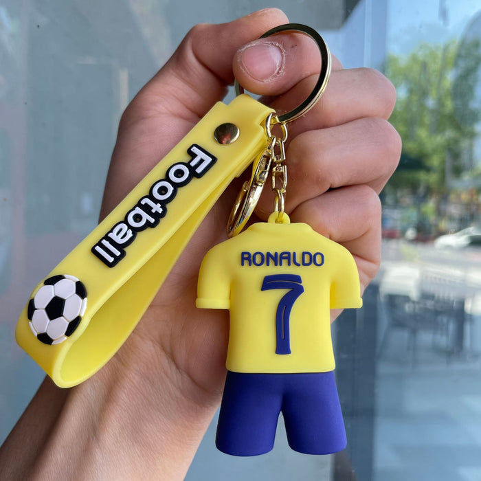 Wholesale Football jersey keychain, jersey backpack pendant, small gift