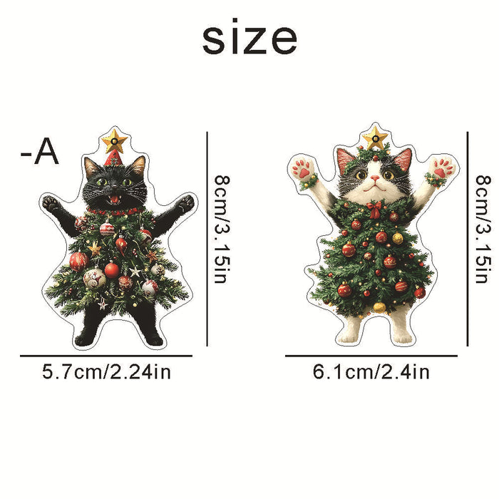 Wholesale Christmas wear Christmas tree kitten suitable for keychain bag car backpack pendant