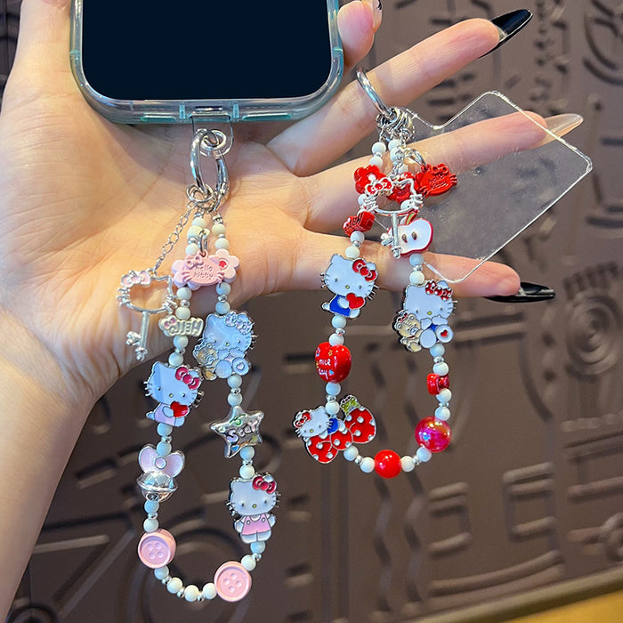 Wholesale Metal Phone Chain Pendant Cute Cartoon Keychain