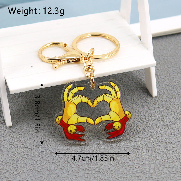 Wholesale Love Gesture Acrylic Keychains JDC-KC-HaoAn014