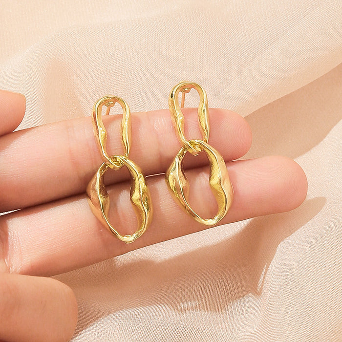 Wholesale metal geometric earrings earrings