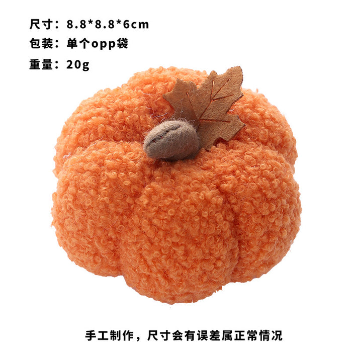 Wholesale  Decorations  Scandinavian Style Artificial Pumpkin Ornaments Doll Gifts