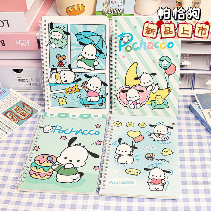 Wholesale 4 Sets of A5 Coil Cartoon Paper Notebook JDC-NK-YYC002