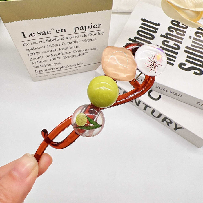 Wholesale Elegant and minimalist twist clip with a high-end feel, with a back of the head temperament and a hair clip headband