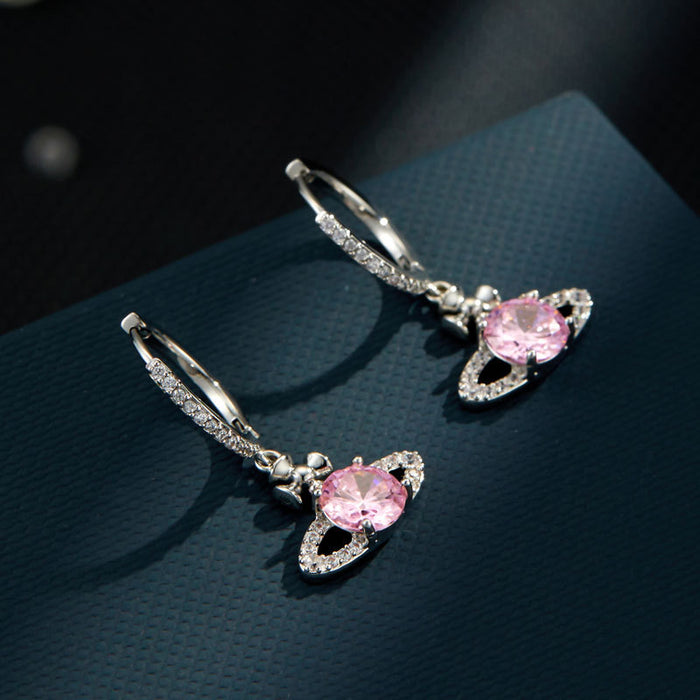 Wholesale Earrings are niche, light luxury, high-end, and slightly inlaid with zircon earrings and earrings