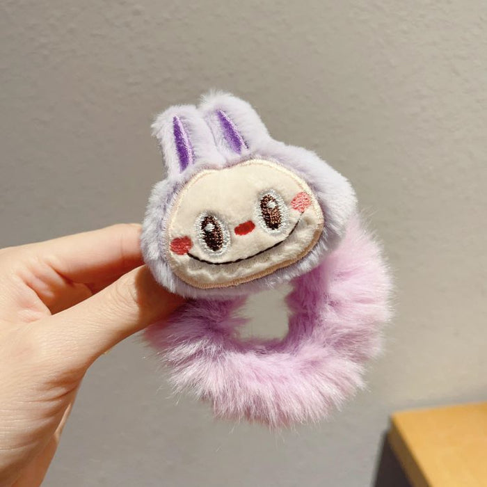 Wholesale Cartoon Cute Plush Rubber Band Hair Band Furry Children' s Sweet and Non-Harmful Hair Headband Hair Care