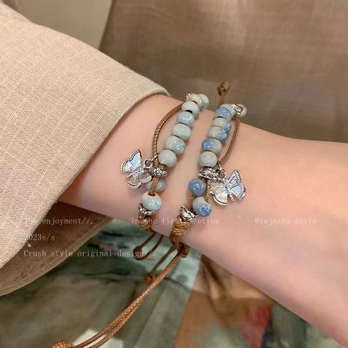 Wholesale Butterfly Bracelet Bead Weaving Vintage Handmade